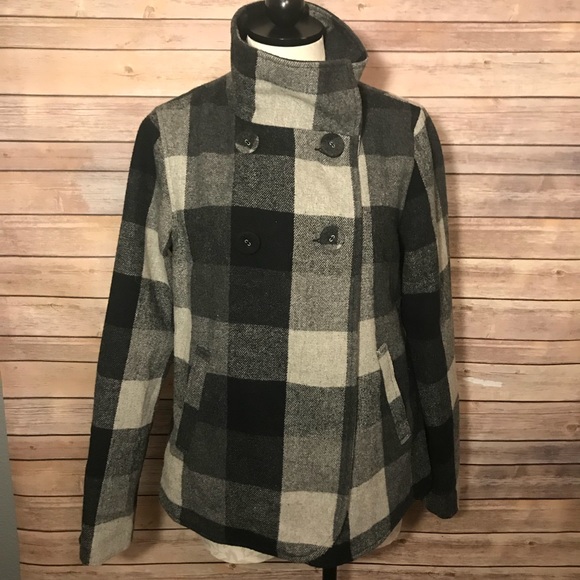 Kimchi Blue Jackets & Blazers - Kimchi Blue Plaid Jacket UO Crop Double Breast